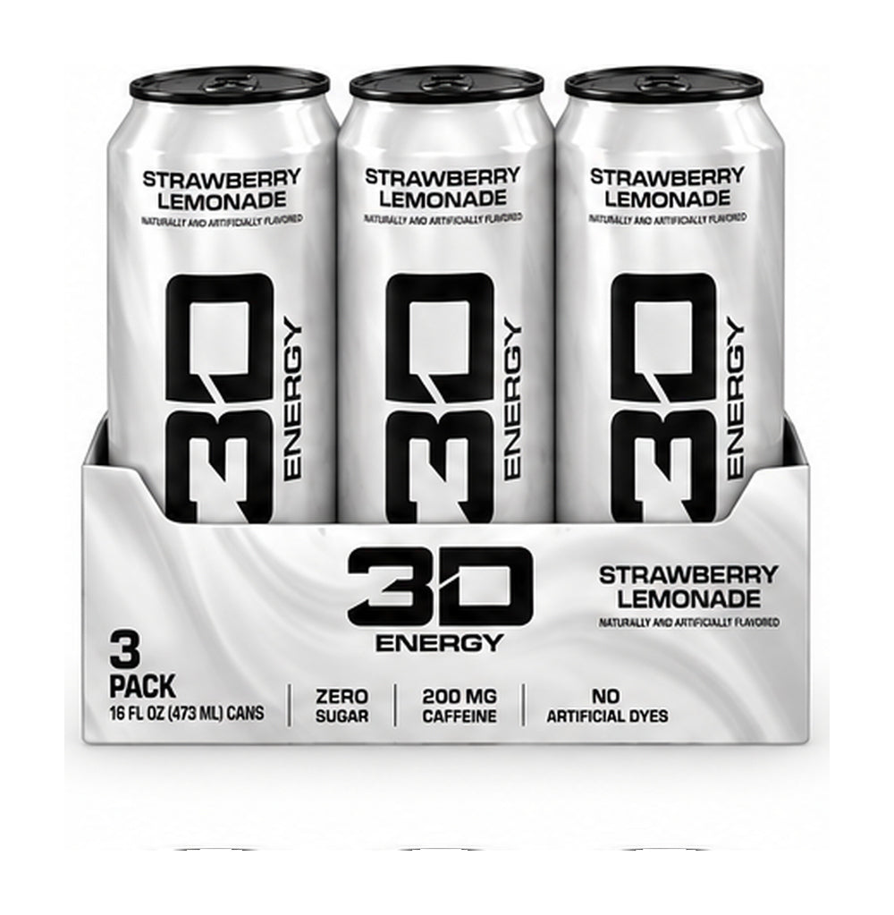3D Energy Pack x3 Strawberry Lemonade | Bebida Energética