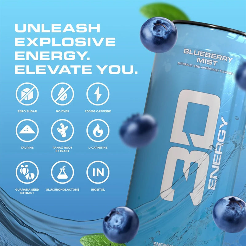 3D Energy – Blueberry Mist | Lata 473 ml