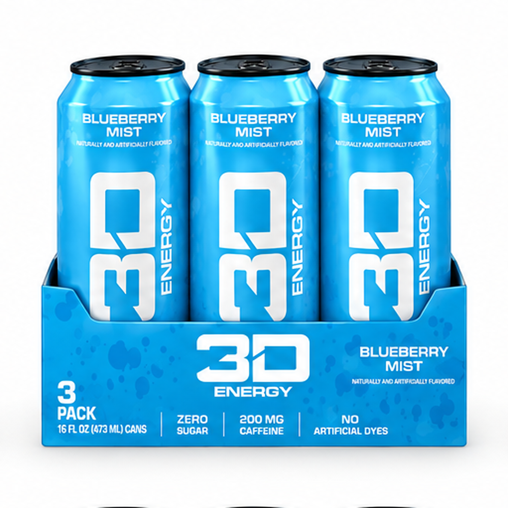3D Energy Pack x3 Blueberry Mist | Bebida Energética