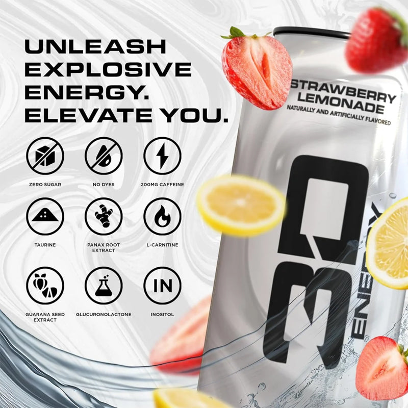 3D Energy Pack x3 Strawberry Lemonade | Bebida Energética